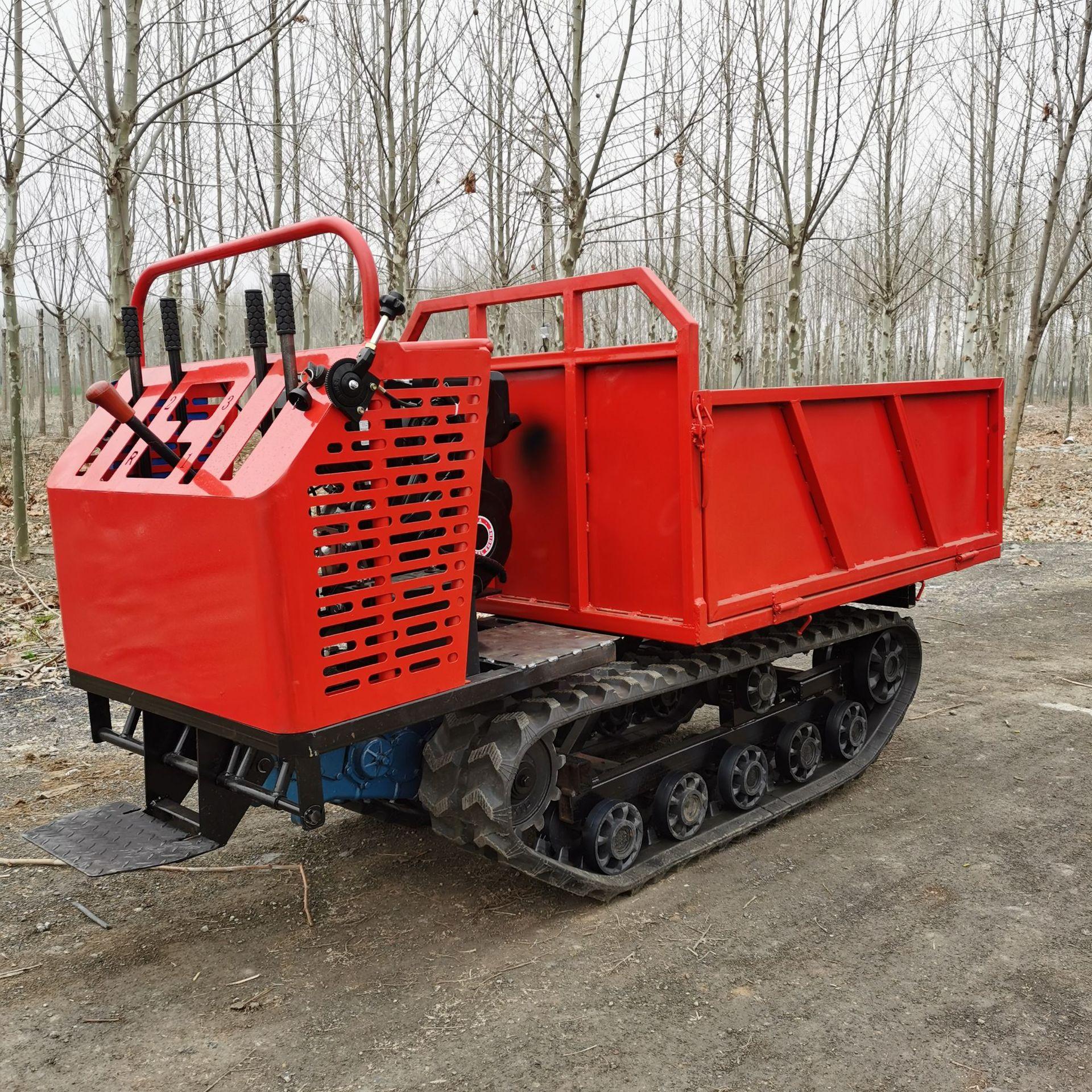 小型履带式运输车果园自卸农用车工程拉运拖拉机履带运输车