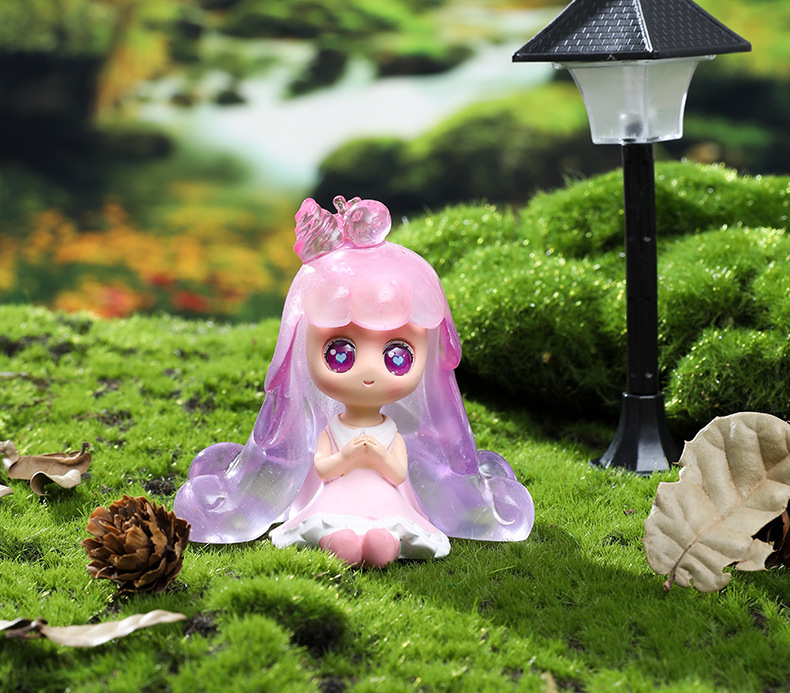 ins少女心可爱女孩小公主人偶手办公仔迷你车载摆件惊喜礼物盲盒