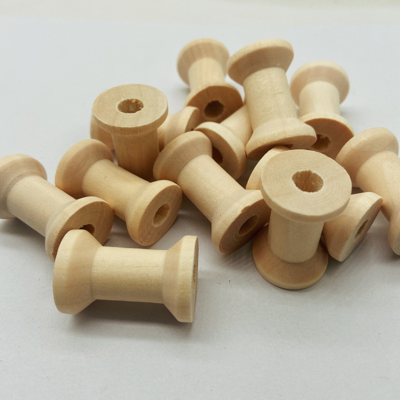 原木旧木制复古怀旧老线轴 手工diy 绕线线轴 直径22*29mm木轴