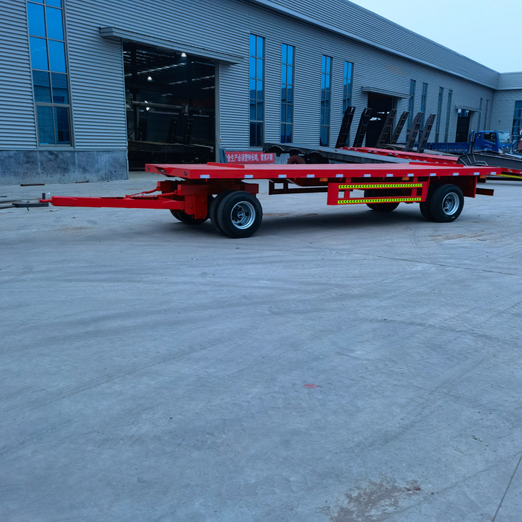 二轴全挂拖车 2桥农用平板全挂车 农用平板全挂车 离地高度宽度
