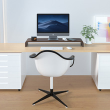 黑胡桃木实木桌面台式电脑显示屏增高架显示器收纳台垫高底座木质