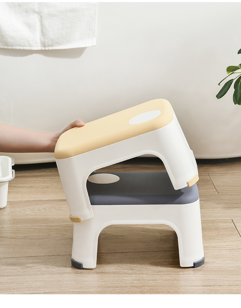 sp sauce小凳子家用成人换鞋凳加厚浴室防滑凳简约风