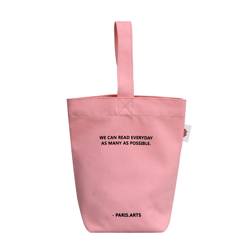 Fresh Sweet Small Bag Handbag Student Shopping Bag Versatile Stylish and Portable out Simple Canvas Bag