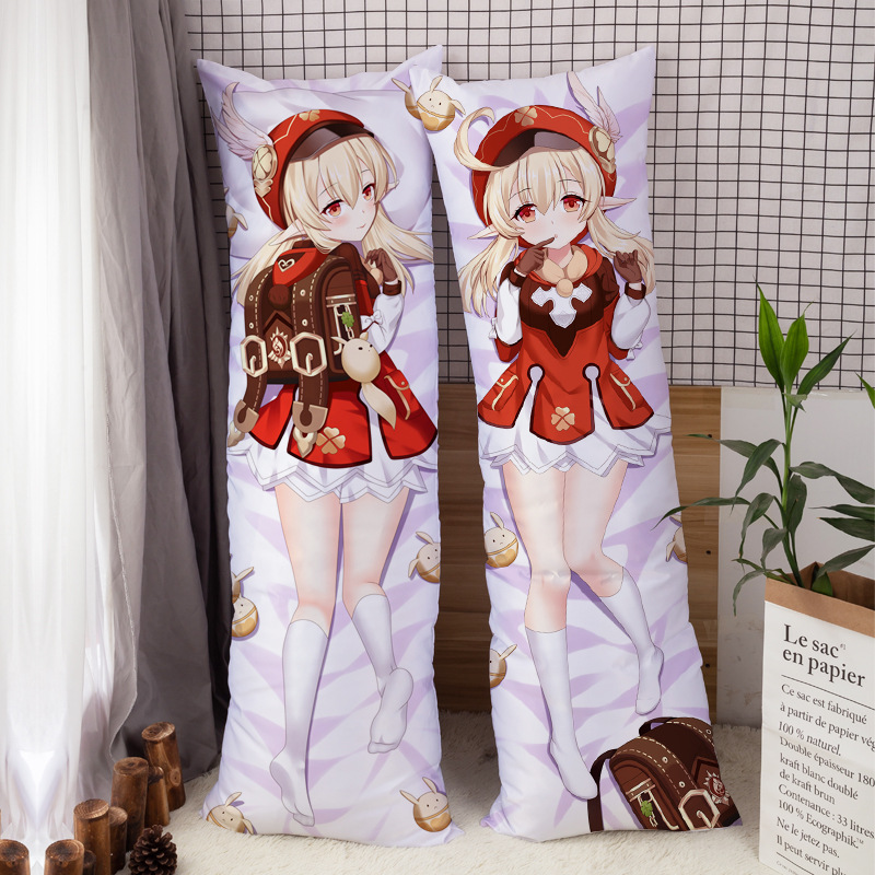动漫周边抱枕原神 可莉双面等身抱枕二次元抱枕套-阿里巴巴