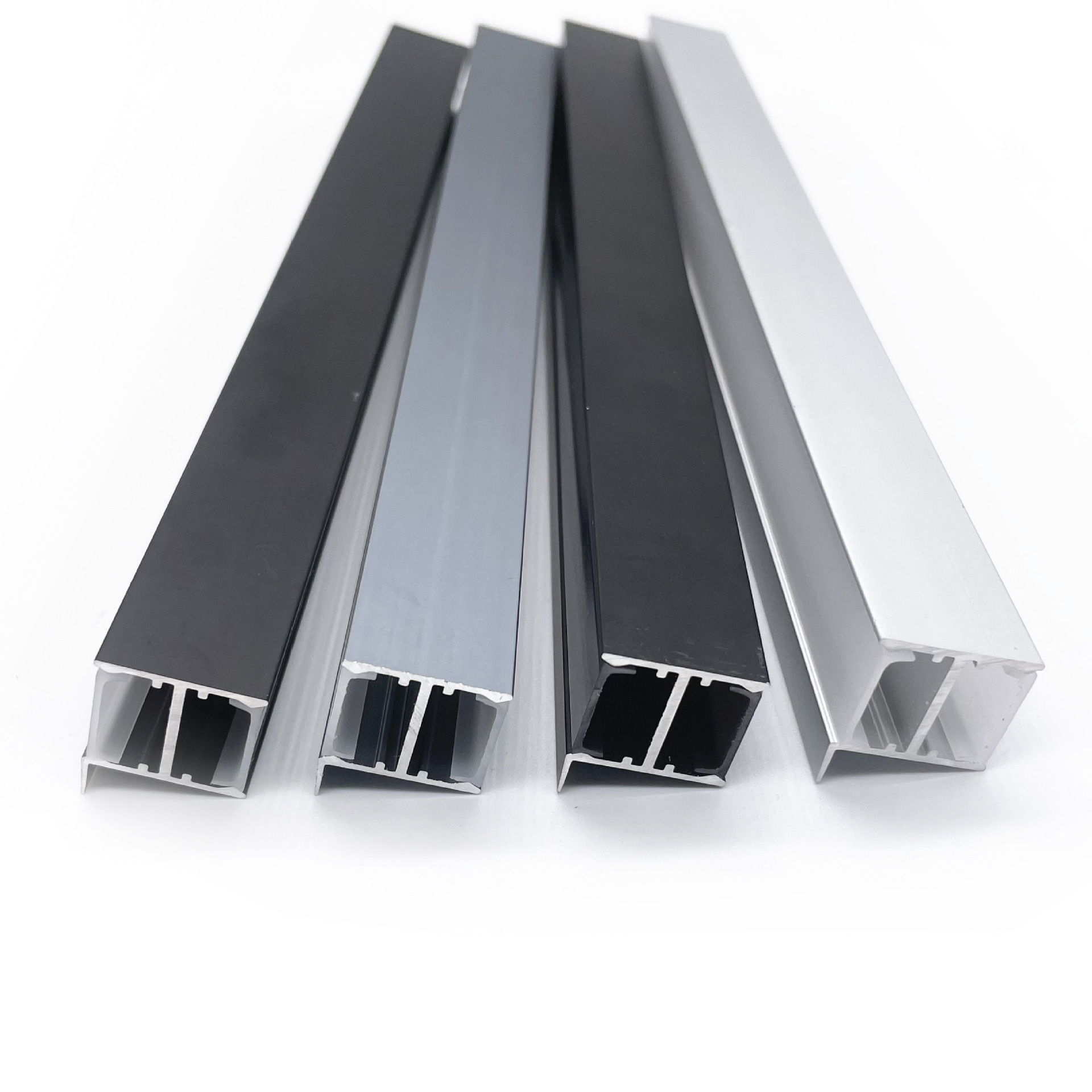 led线条灯铝槽外壳套件led硬灯条卡16mm双面发光单边层板铝材