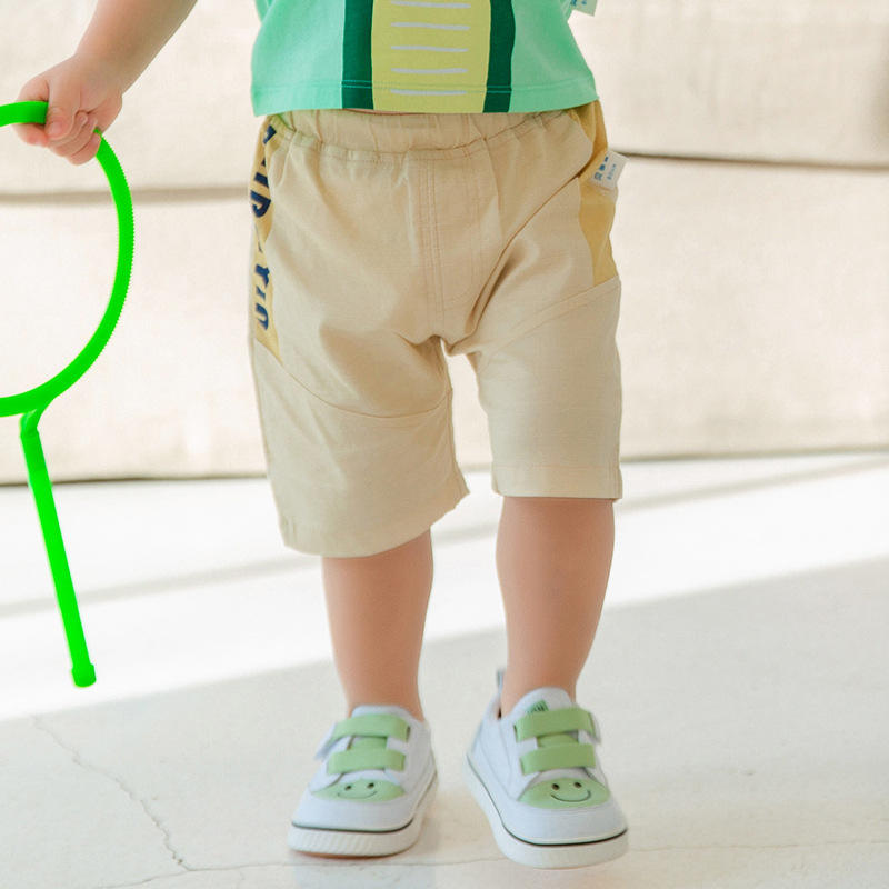 儿童短裤薄款宝宝夏季纯棉运动裤小童沙滩裤男童休闲裤透气五分裤