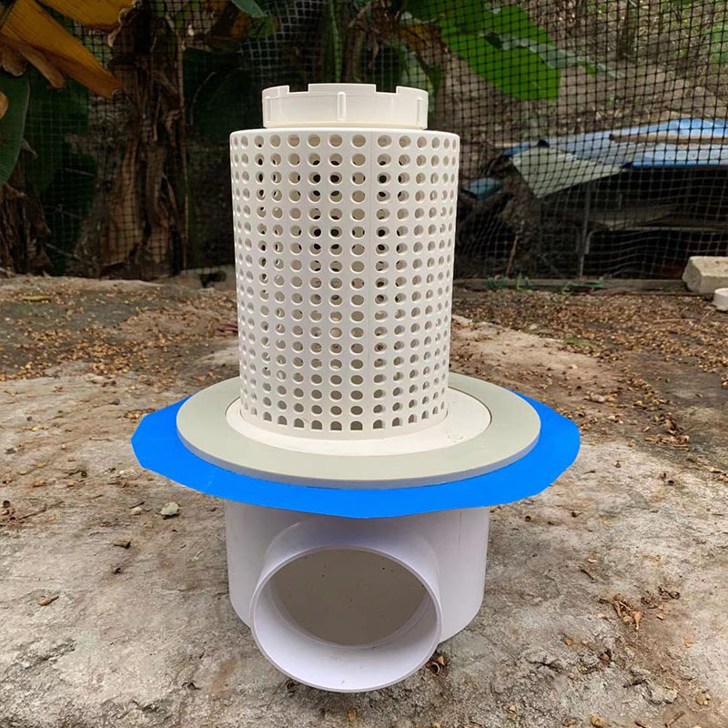 帆布鱼池排污口养殖水箱集污防堵塞虾池过滤网鱼塘插管地排出水口