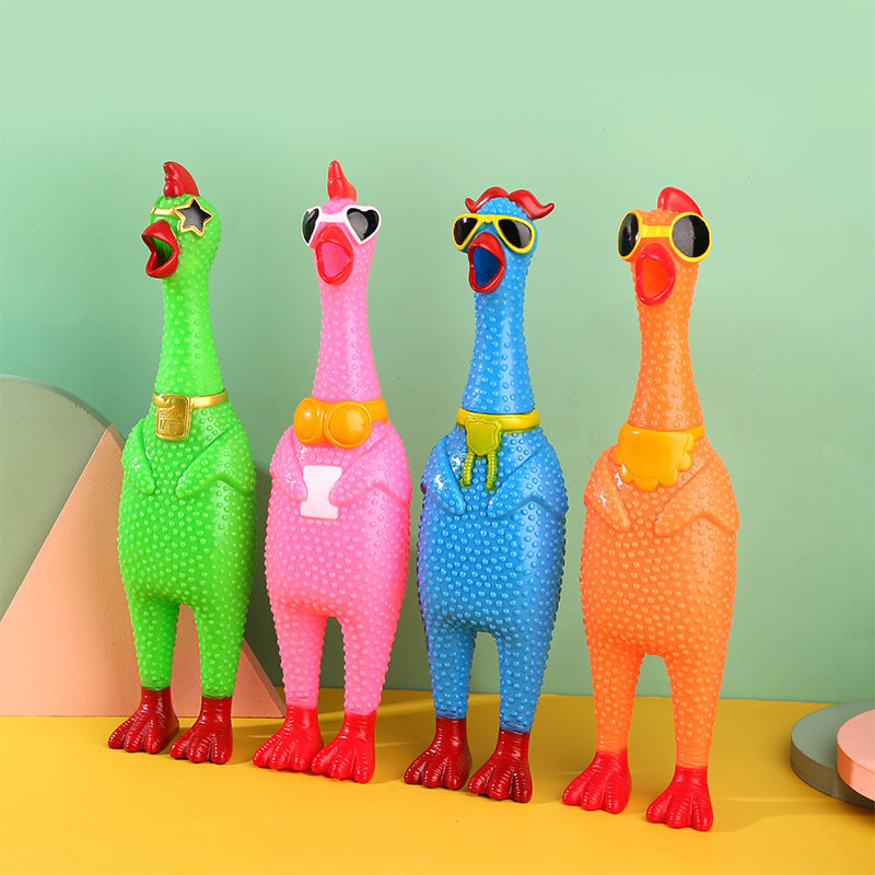 Cross-Border New Arrival Vocal Screaming Chicken Pet Toy Simulation Dinosaur Creative Tricky Luminous Pig Children's Small Toys