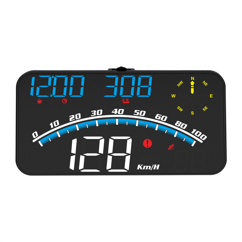 Car Head-up Display Gps Wireless Hud Truck Speed Display New Energy Multifunctional Instrument Projector