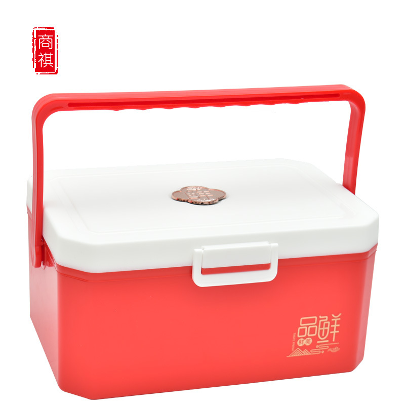即食海参包装盒便携礼品盒海鲜大闸蟹燕窝佛跳墙冷藏箱红色空盒
