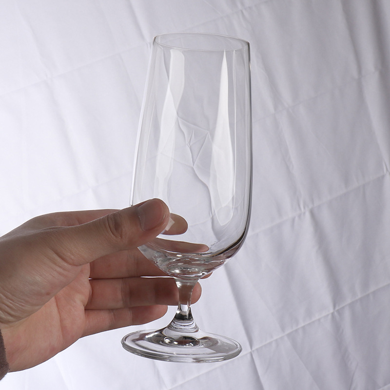 新品精酿高脚啤酒杯多功能果汁饮料杯水晶西餐厅水杯玻璃奶茶