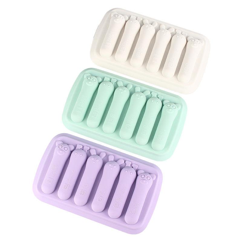 Silicone Small Size Mini Baby Food Supplement Film Silicone Cartoon Sausage Mold Baby Steamed Cake Meat Sausage New