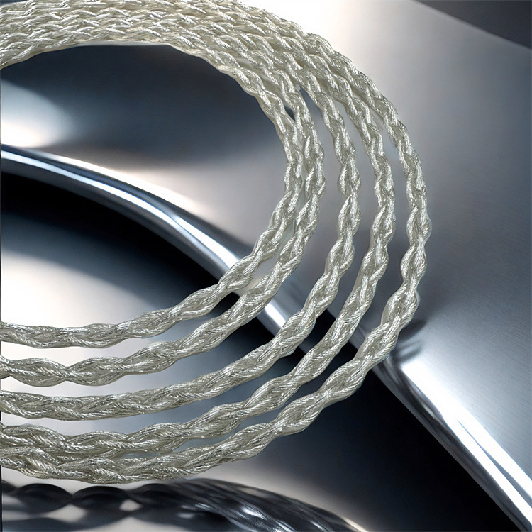 单晶铜 镀银铜线材 大4股编织252芯 单晶铜镀银 DIY耳机升级线材