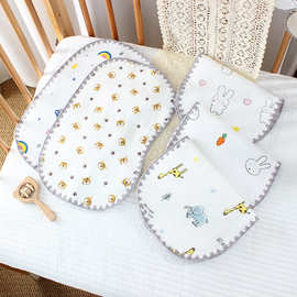 新生婴儿护头枕宝宝枕巾防吐奶垫婴儿用品平枕比十层纱布厚吸汗