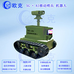5G + AI移动哨兵 履带式机器人 巡逻 移动兵站 双光谱烟火监控