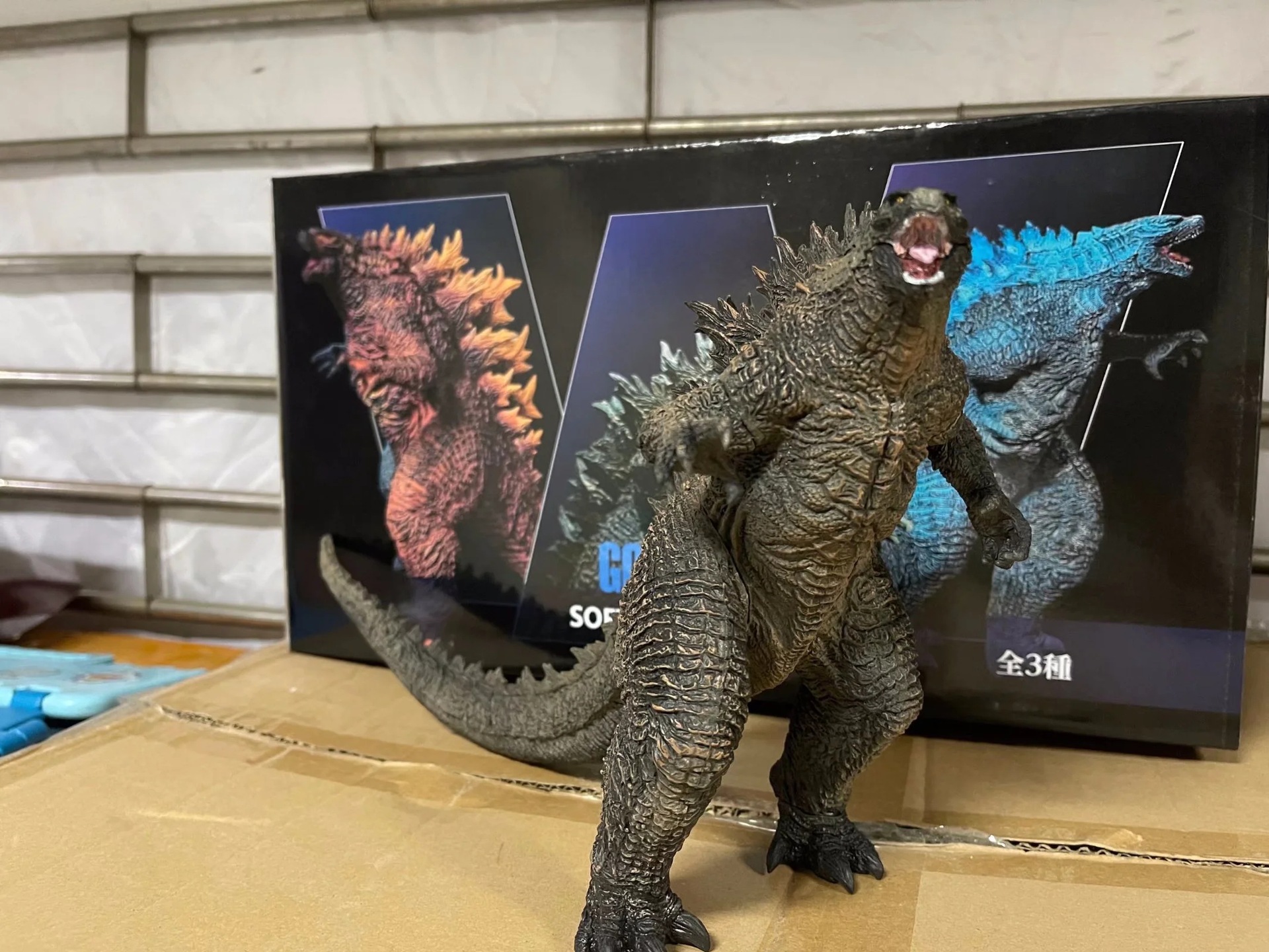 酷玩动漫 怪兽之王 godzilla 超巨大 哥斯拉 模型 摆件 盒装手办