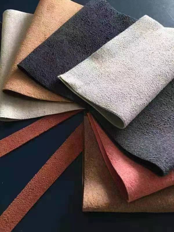 环保再生牛纤皮recycled沙发,箱包,鞋,衣服再生革grs证书和tc