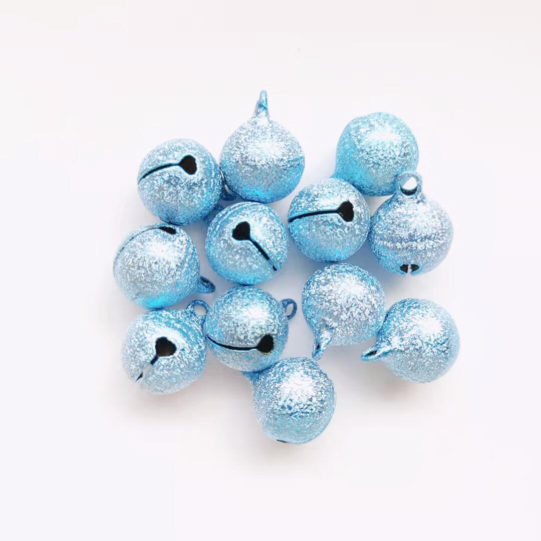 12mm 14mm彩色磨砂小铃铛 圣诞节礼品盒装饰圆形一字开口铃铛