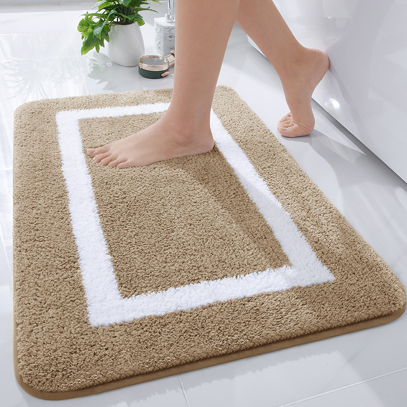 Factory Direct Sales Foreign Trade Wholesale Cross-Border Home Ground Mat Door Mat Absorbent Bathroom Thickening Bathroom Anti-Slip Mats