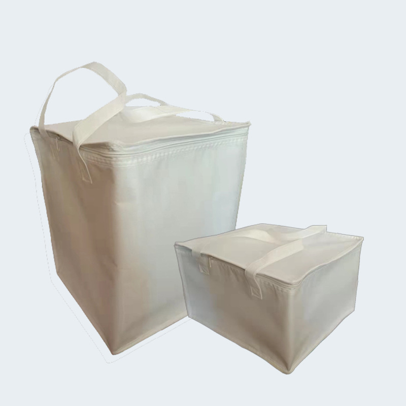 Non-Woven Portable Ice Cream Cake Insulation Bag Aluminum Foil Fresh Takeaway Picnic Bento Heightened Insulated Bag Spot