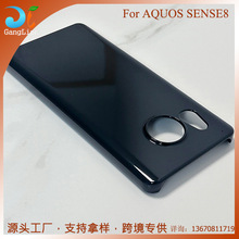 适用夏普AQUOS sense8手机壳透明SHARP SENSE 8单底壳PC黑色素材