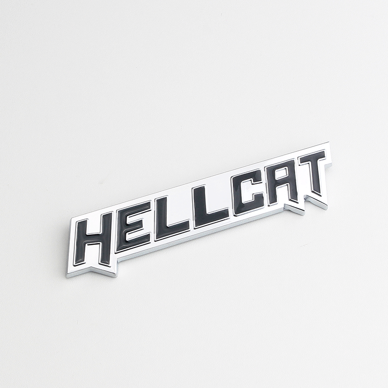 适用于道奇挑战者改装车贴标志hellcrt车标地狱猫车贴标装饰车贴