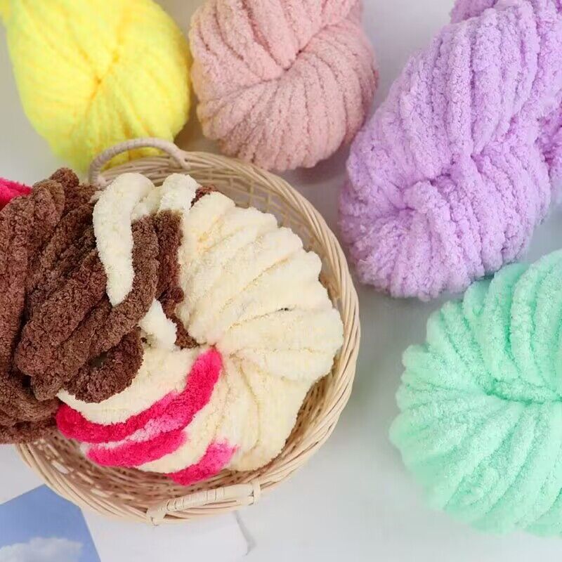 Super Thick Ice Thread Sausage Yarn Knitting Wire Scarf Thread Cushion Milk Cotton Wool Wholesale Handmade Woven Material Kit