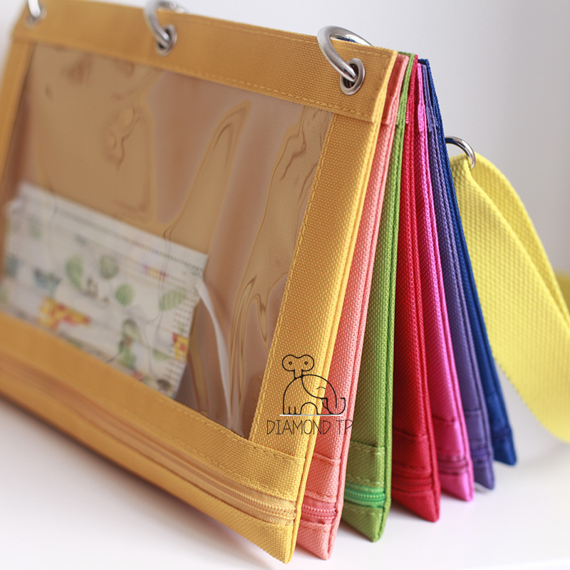 Ins Style Rainbow Seven-Color Storage Bag Stationery Case Child Wash Buggy Bag Id Storage Bag Buggy Bag