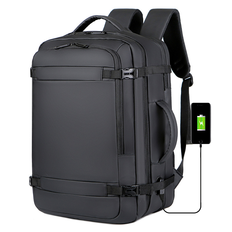 Cross-Border New Arrival Large Capacity Men's Backpack Outdoor Travel Travel Oxford Cloth Multifunctional USB Computer Backpack