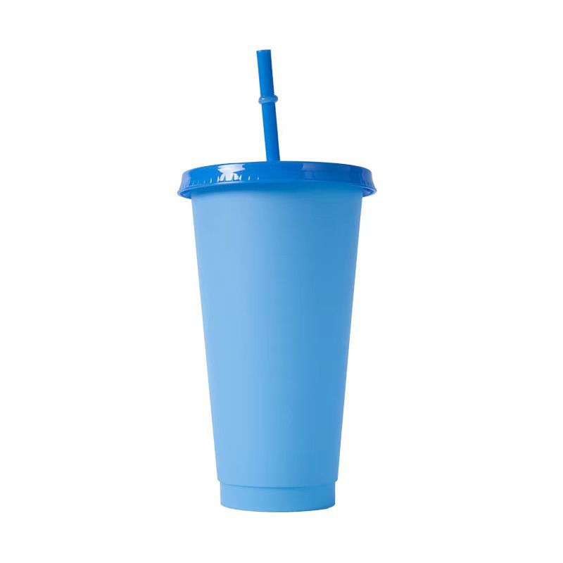 Factory New Temperature-Sensitive Cold Color-Changing 710 Large Capacity Pp Plastic Sippy Cup Wholesale Logo Drink Cup