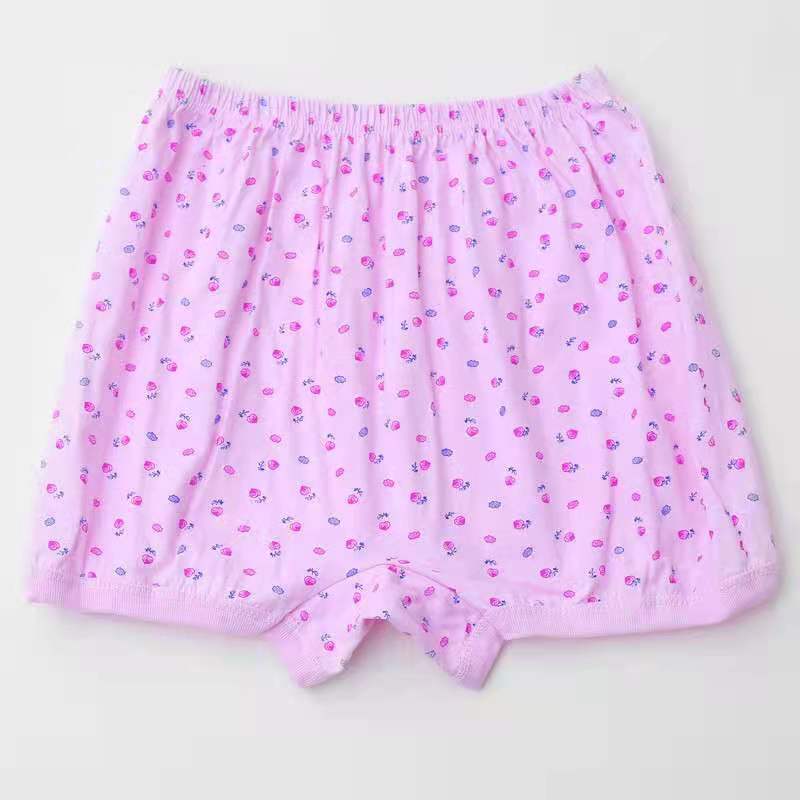 女士中老年平角短裤 内裤 花四角裤 妈妈平角裤