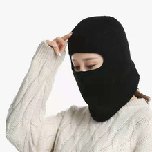 秋冬季新款全脸面罩 一体式护耳加绒加厚口罩 头戴式防寒耳罩围脖