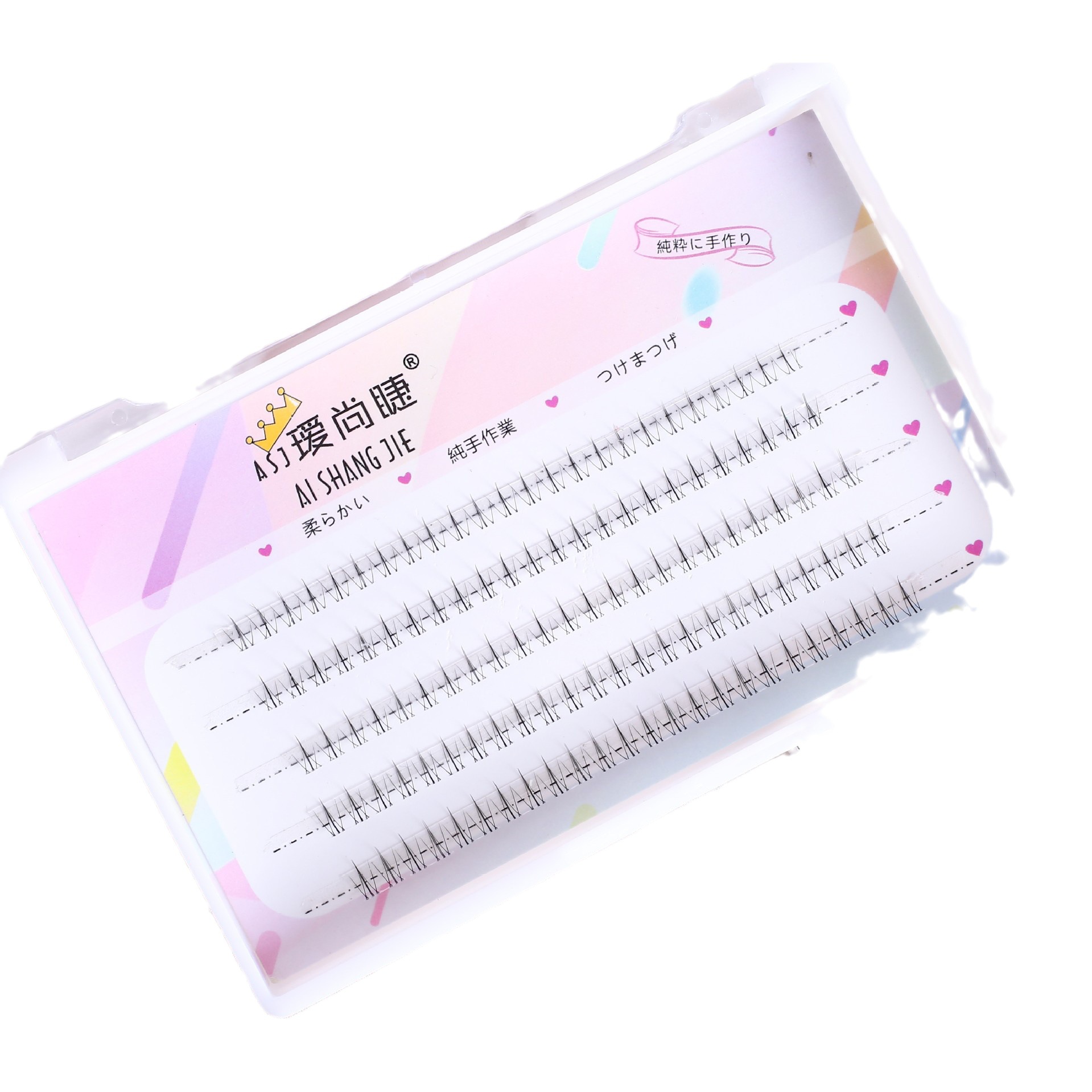 Factory Direct Supply Mom's Sense of Birth Small Flame Eyelashes Fine Stem Cartoon Barbie Single Cluster Split False Eyelashes Supernatural