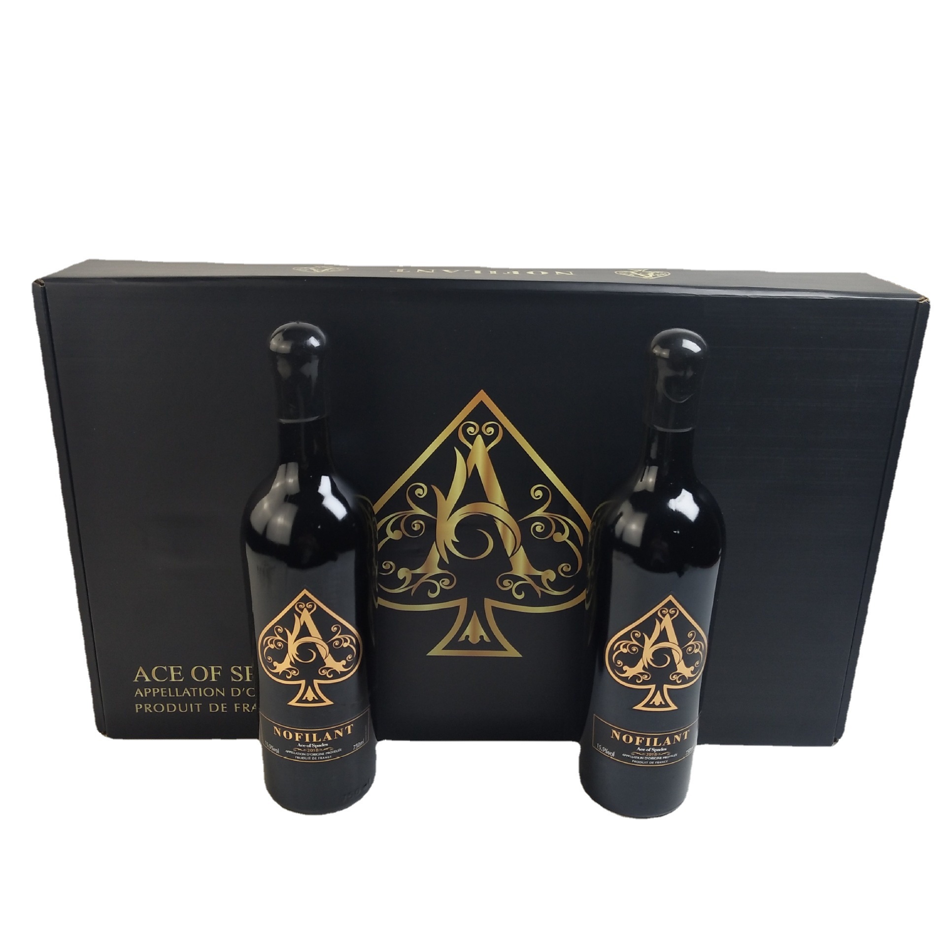 5度诺兰特黑桃a干红葡萄酒 飞机盒包装 重型瓶酒-阿里巴巴