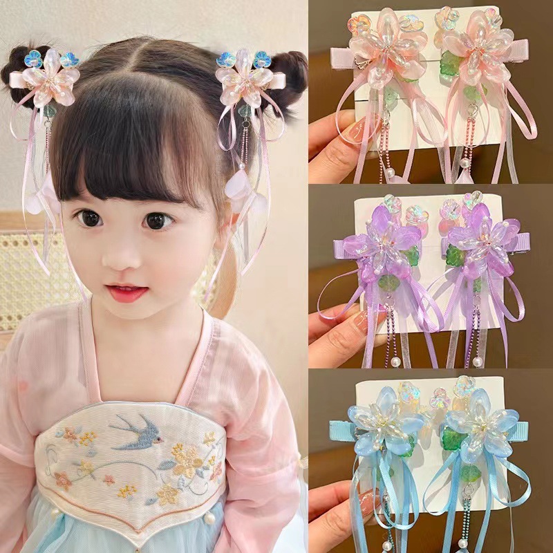 Girl Antique Hair Accessories Little Girl Tassel Buyao Barrettes Baby Han Chinese Costume Costume Headdress Girl Chinese Style Hairpin