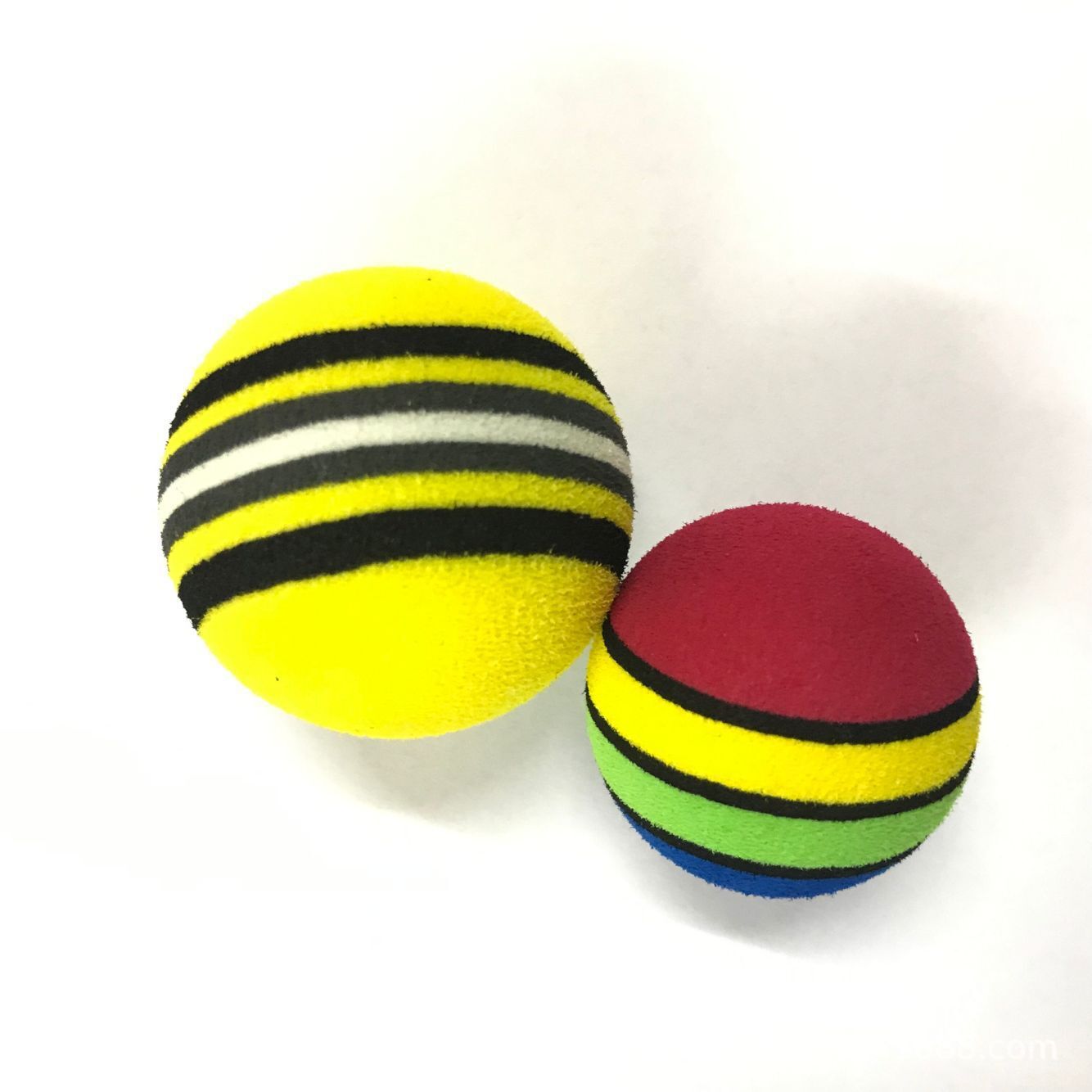 批发eva球eva超q猫咪玩具迷你小球 彩虹eva小球儿童玩具球现货