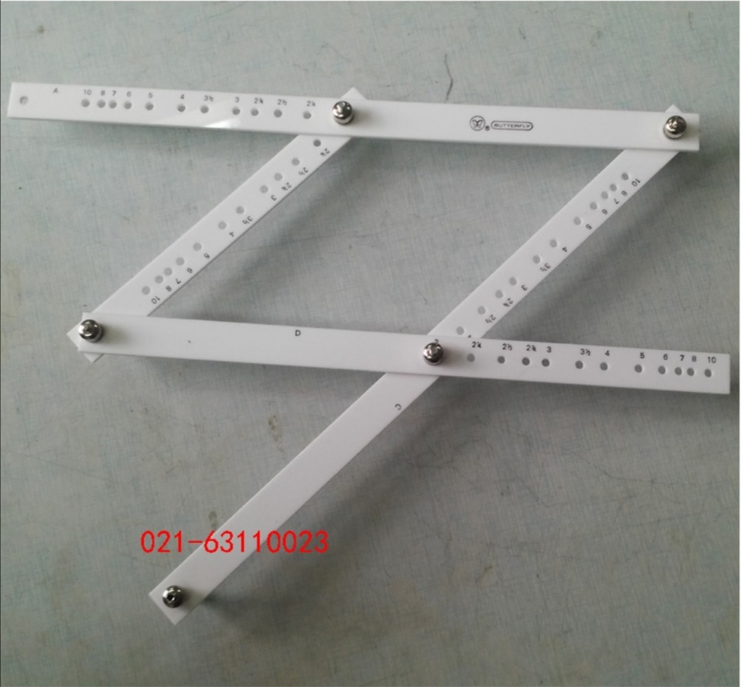 蝴蝶绘图仪尺缩放尺放大尺10倍放大尺sf10
