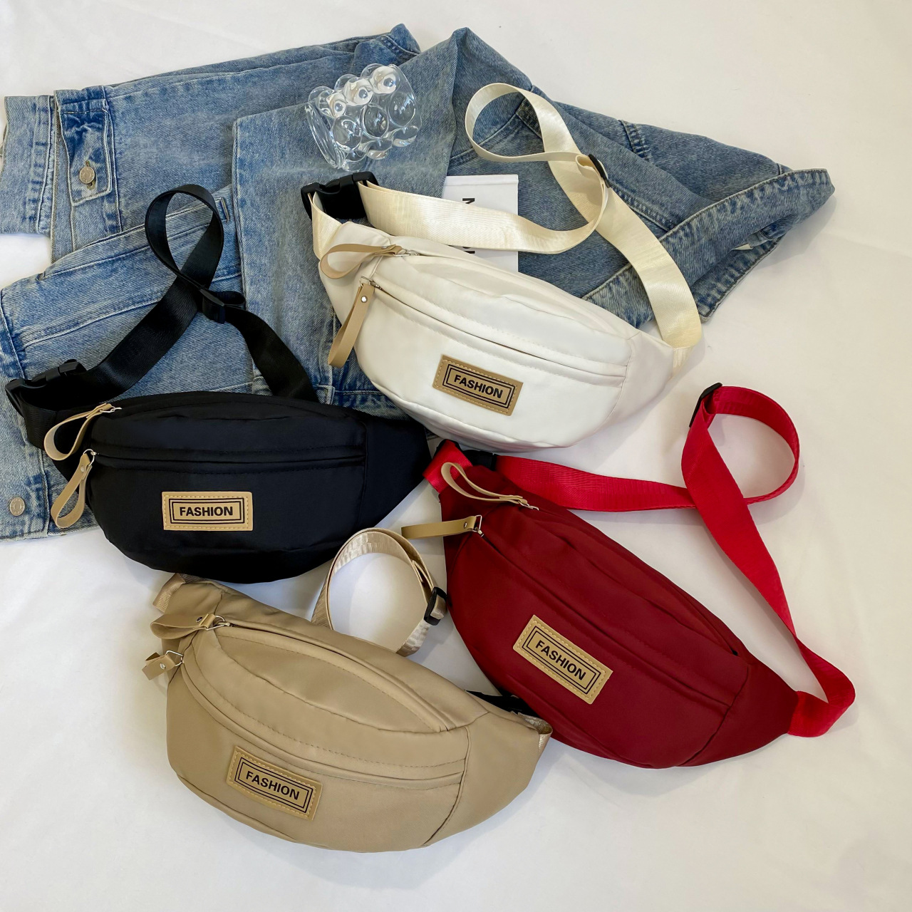 Internet Celebrity Fashionable All-Match Western Style Multi-Functional Large Capacity Women's Bag New Student Daily Outdoor Women's Chest Bag Waist Bag