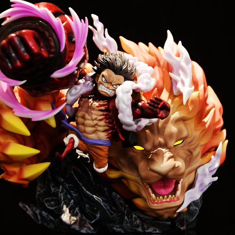 海贼gk共鸣系列 th 天绘狮子尼卡路飞四档 业火路飞盒装手办模型