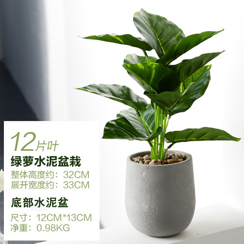 Imitative Tree Emulational Greenery Bonsai Indoor Large Plant Decoration Fake Bonsai Decoration Bird of Paradise Ravenala Wholesale