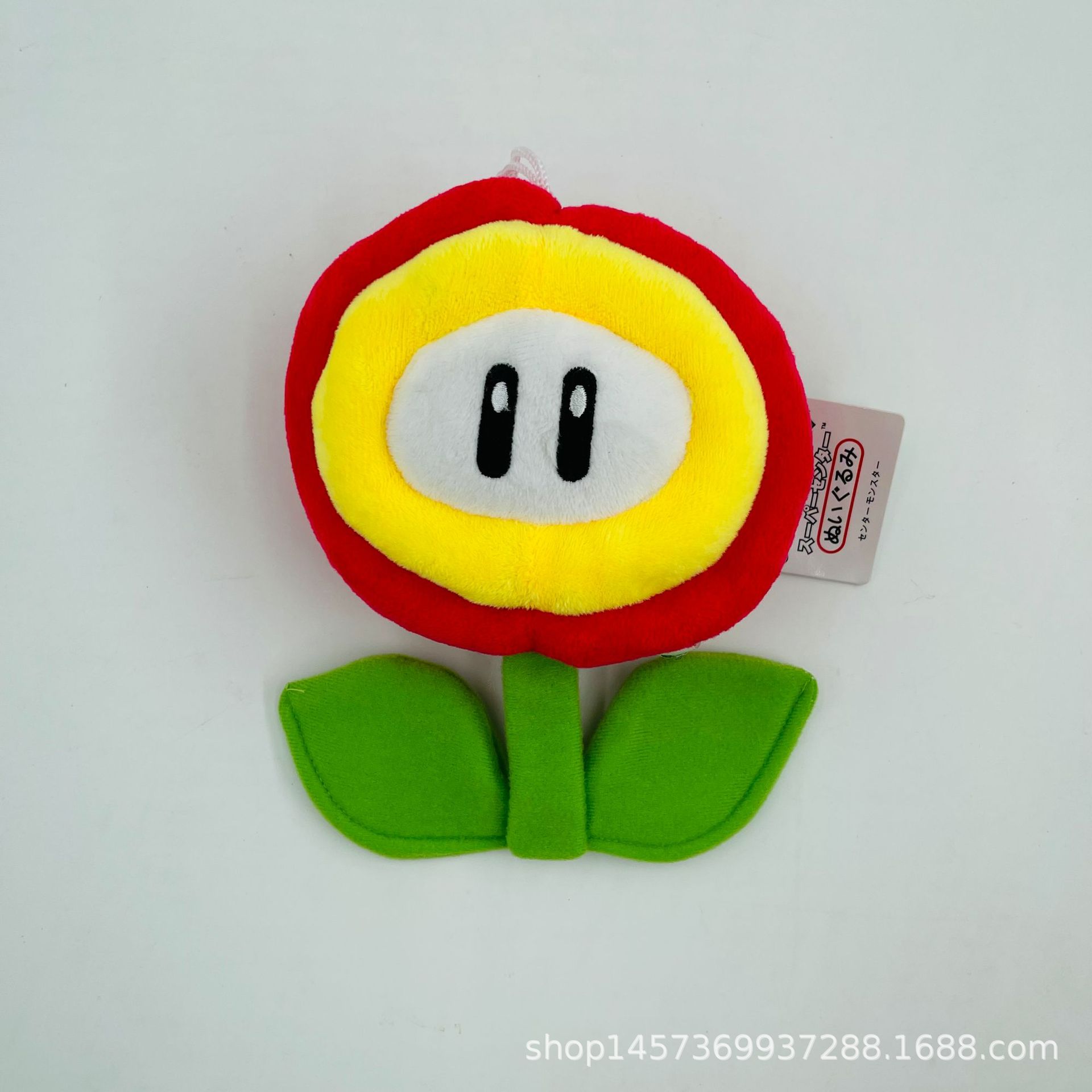 17cm 小号 玛丽 马里奥 红色 火焰花 蓝色 冰花 太阳花 毛绒公仔