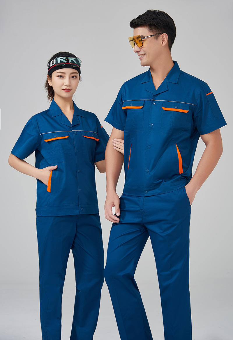 职业装衬衫夏季短袖工作服团体制服工装4s店销售银行保险印绣logo