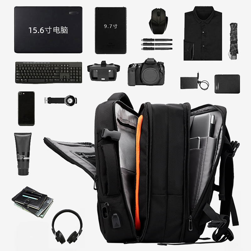 Cross-Border Expansion Computer Backpack Men's Business Large Capacity Portable Bag Travel Lightweight Backpack