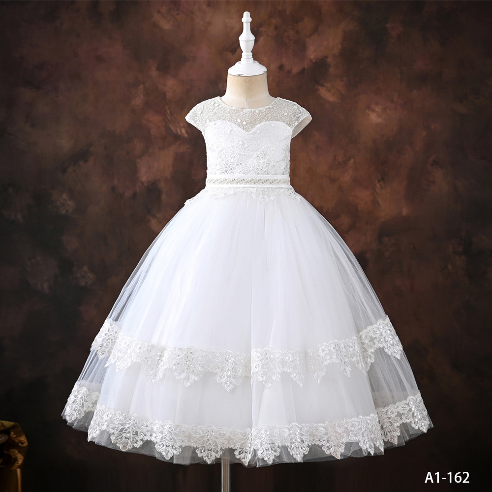 2022夏季长款女童公主裙 蓬蓬纱六一儿童表演服韩版女宝公主裙