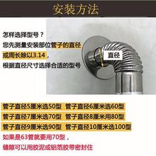 燃气热水器排烟管装饰盖不锈钢一体遮丑盖玻璃孔封口盖60孔堵密封