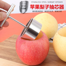 304不锈钢炖梨模具蒸雪梨子大号取心挖苹果抽芯水果去核器果心器