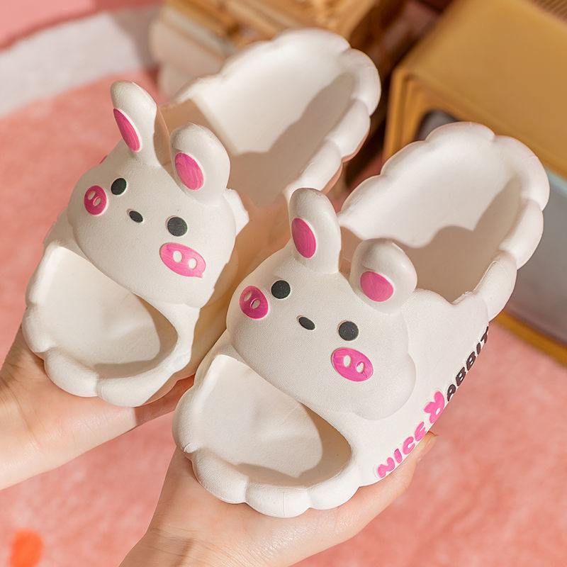 Girls' Rabbit Soft Bottom Comfortable Home Slippers Children's Indoor Bathroom Bath Cartoon Children Slippers Wholesale