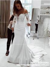 Women's Long Sleeve Dress Wedding Dress蕾丝长袖连衣裙女装