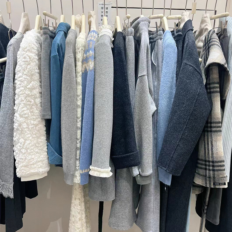 日系秋冬季新款韩版双面羊绒大衣毛呢外套设计感小众女装批发货源