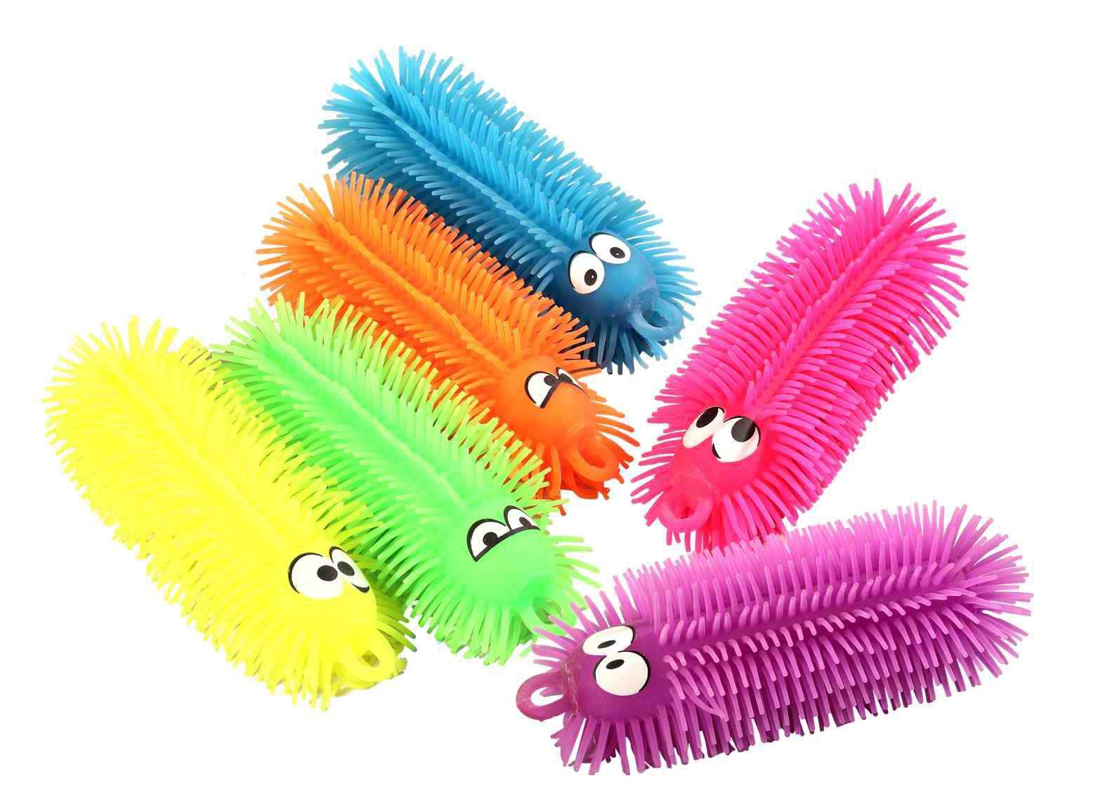 Night Market Hot Sale Luminous 50cm Colorful Caterpillar Flash Decompression Hair Toy Factory Supply Stall Wholesale